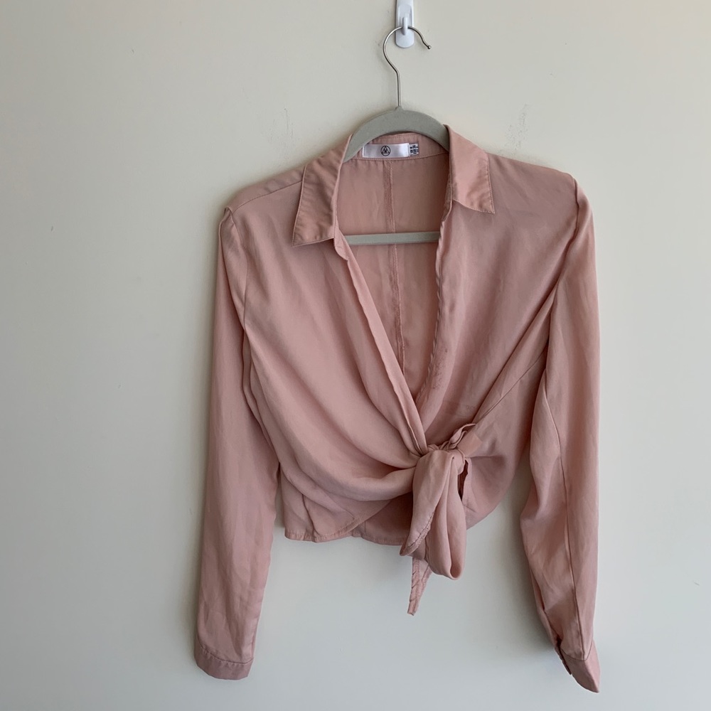 Pink Wrap Top
